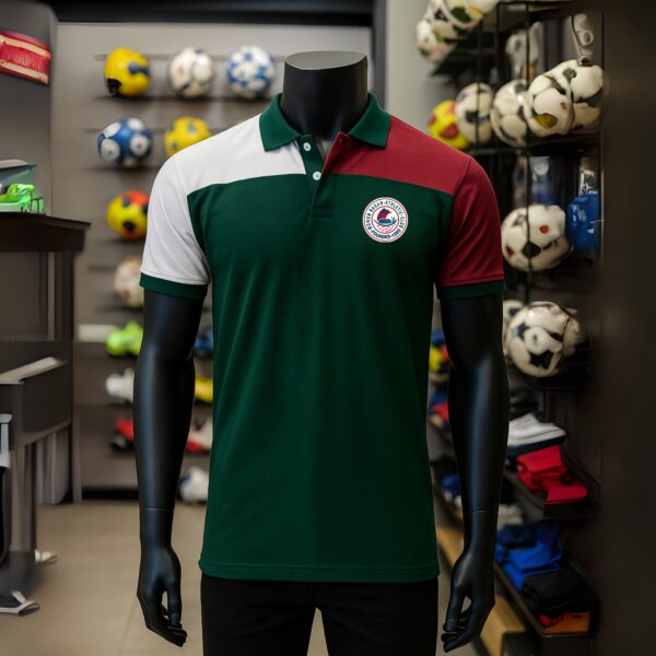 Mohun Bagan Majesty Polo T-Shirt – 100% Cotton with Embroidered Crest