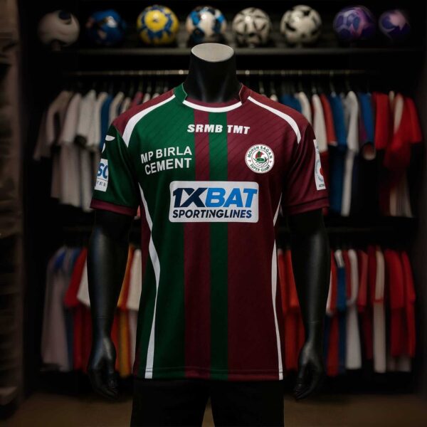 Mohun Bagan Home Jersey – Imported Korean Knit Fabric - 3D Silicone Logo
