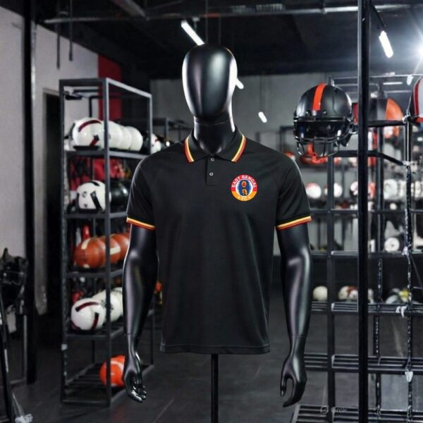 East Bengal Black Polo T-Shirt – Premium 220 GSM Cotton | East Bengal Fan Merchandise